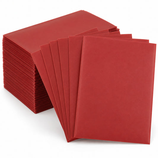 Matte Vintage Red Card Sleeves 100 Pack
